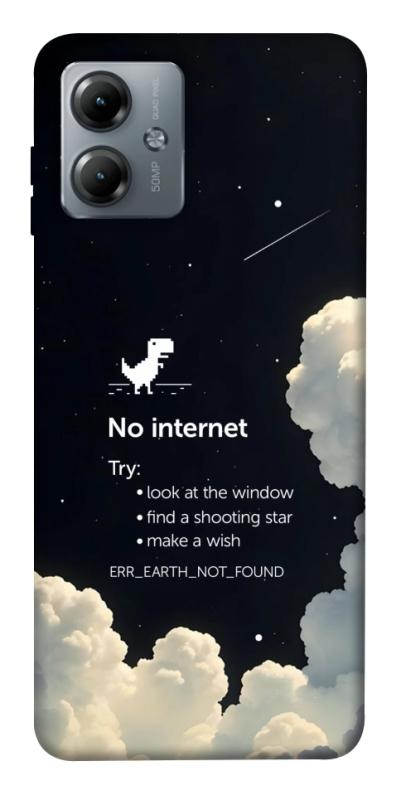 Чехол itsPrint Earth not found для Motorola Moto G14, космос, купить оптом с доставкой