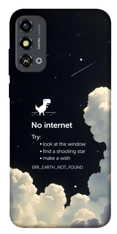 Чехол itsPrint Earth not found для ZTE Blade A53, космос, купить оптом с доставкой