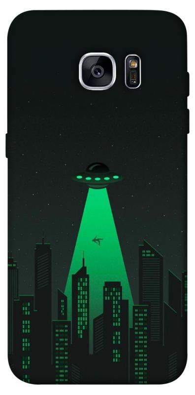 Чехол itsPrint Green ufo для Samsung G935F Galaxy S7 Edge, космос, купить оптом с доставкой