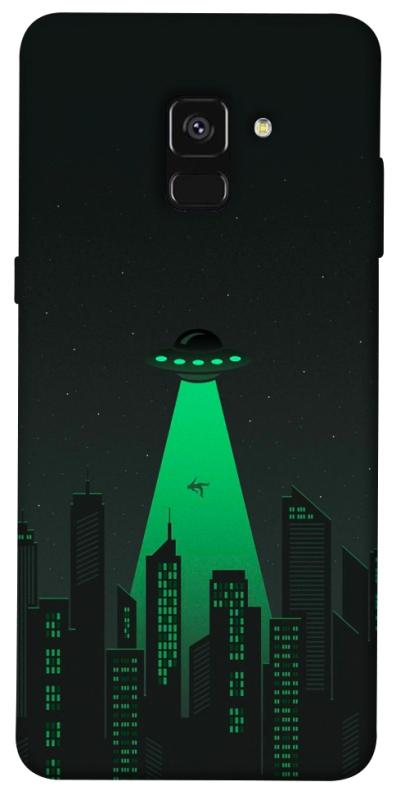 Чехол itsPrint Green ufo для Samsung A530 Galaxy A8 (2018), космос, купить оптом с доставкой
