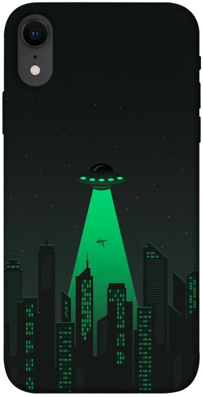 Чехол itsPrint Green ufo для Apple iPhone XR (6.1"), космос, купить оптом с доставкой