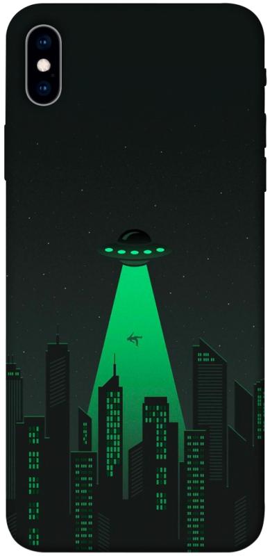 Чехол itsPrint Green ufo для Apple iPhone XS Max (6.5"), космос, купить оптом с доставкой