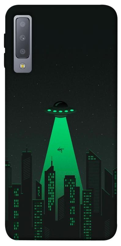 Чехол itsPrint Green ufo для Samsung A750 Galaxy A7 (2018), космос, купить оптом с доставкой
