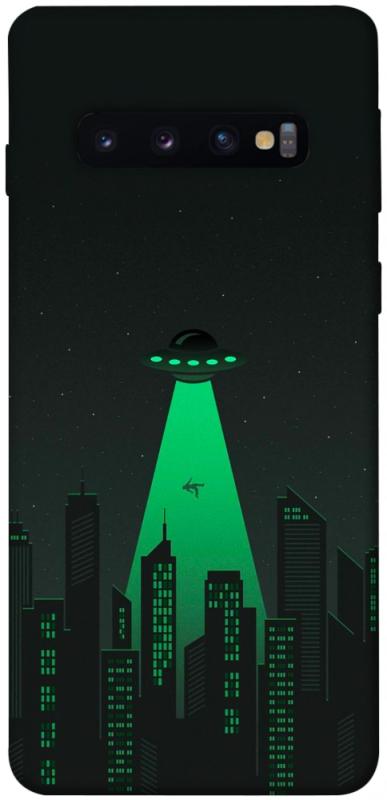 Чехол itsPrint Green ufo для Samsung Galaxy S10, космос, купить оптом с доставкой