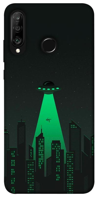 Чехол itsPrint Green ufo для Huawei P30 lite, космос, купить оптом с доставкой