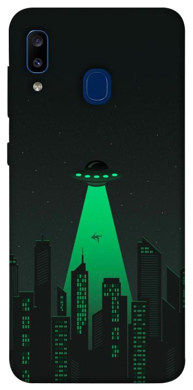 Чехол itsPrint Green ufo для Samsung Galaxy A20 / A30, космос, купить оптом с доставкой