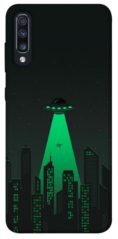 Чехол itsPrint Green ufo для Samsung Galaxy A70 (A705F), космос, купить оптом с доставкой
