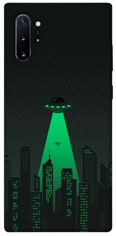 Чехол itsPrint Green ufo для Samsung Galaxy Note 10 Plus, космос, купить оптом с доставкой
