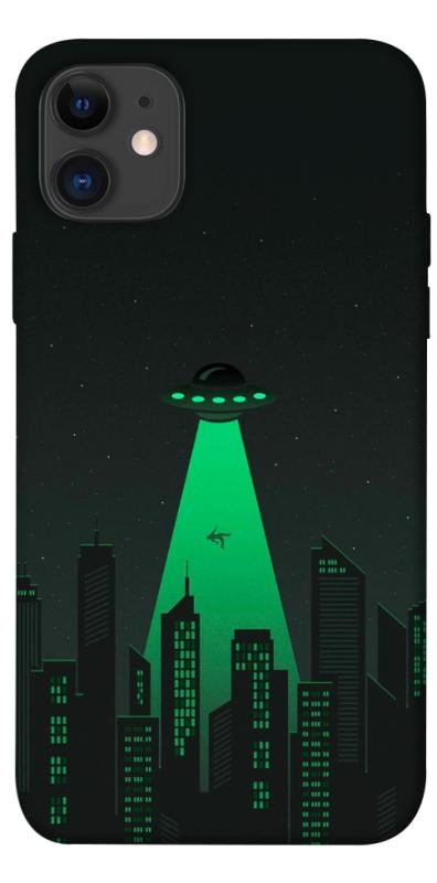 Чехол itsPrint Green ufo для Apple iPhone 11 (6.1"), космос, купить оптом с доставкой