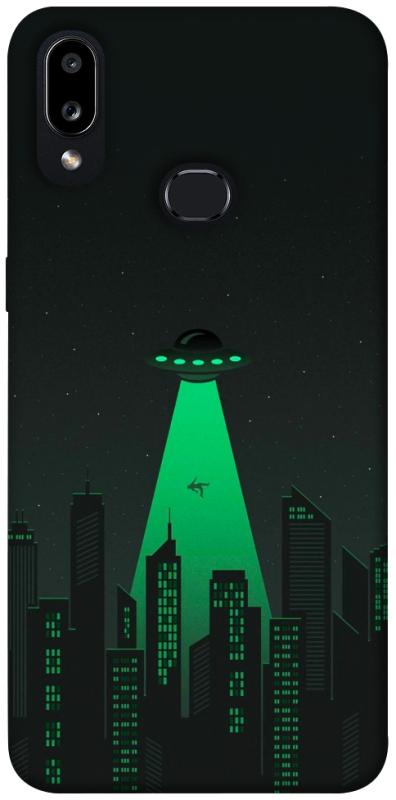 Чехол itsPrint Green ufo для Samsung Galaxy A10s, космос, купить оптом с доставкой