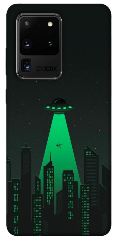 Чехол itsPrint Green ufo для Samsung Galaxy S20 Ultra, космос, купить оптом с доставкой