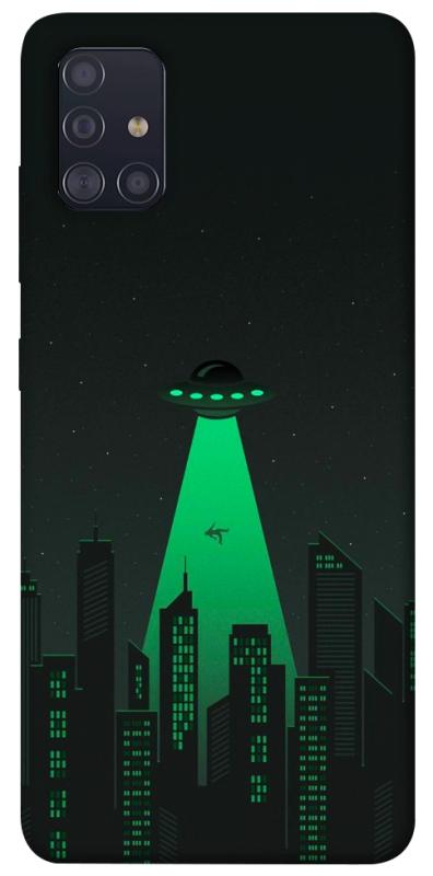 Чехол itsPrint Green ufo для Samsung Galaxy A51, космос, купить оптом с доставкой
