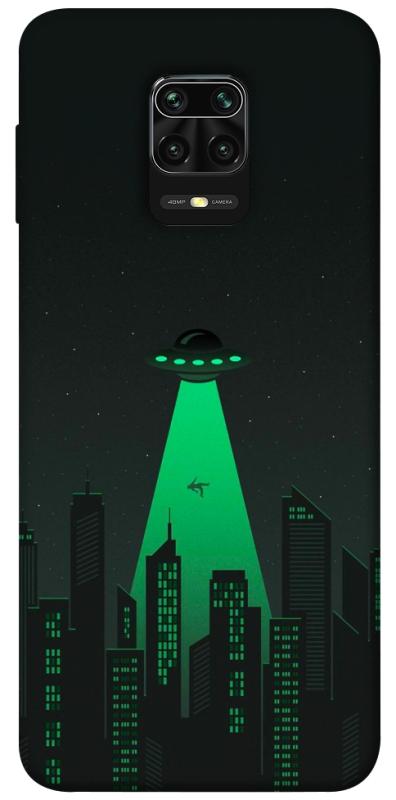Чехол itsPrint Green ufo для Xiaomi Redmi Note 9s / Note 9 Pro / Note 9 Pro Max, космос, купить оптом с доставкой