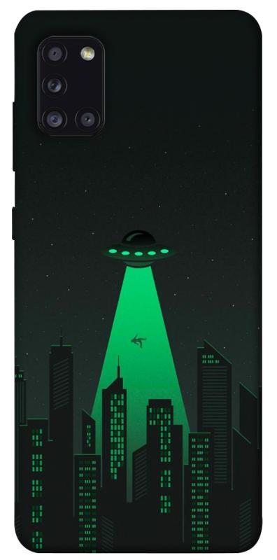 Чехол itsPrint Green ufo для Samsung Galaxy A31, космос, купить оптом с доставкой