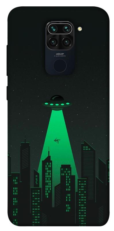 Чехол itsPrint Green ufo для Xiaomi Redmi Note 9 / Redmi 10X, космос, купить оптом с доставкой