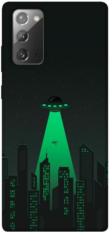 Чехол itsPrint Green ufo для Samsung Galaxy Note 20, космос, купить оптом с доставкой