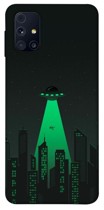 Чехол itsPrint Green ufo для Samsung Galaxy M31s, космос, купить оптом с доставкой