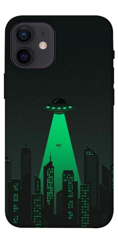 Чехол itsPrint Green ufo для Apple iPhone 12 mini (5.4"), космос, купить оптом с доставкой