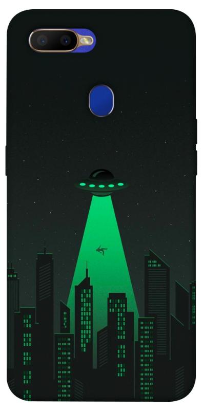 Чехол itsPrint Green ufo для Oppo A5s / Oppo A12, космос, купить оптом с доставкой