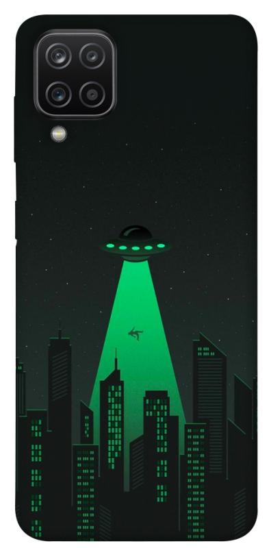 Чехол itsPrint Green ufo для Samsung Galaxy A12, космос, купить оптом с доставкой