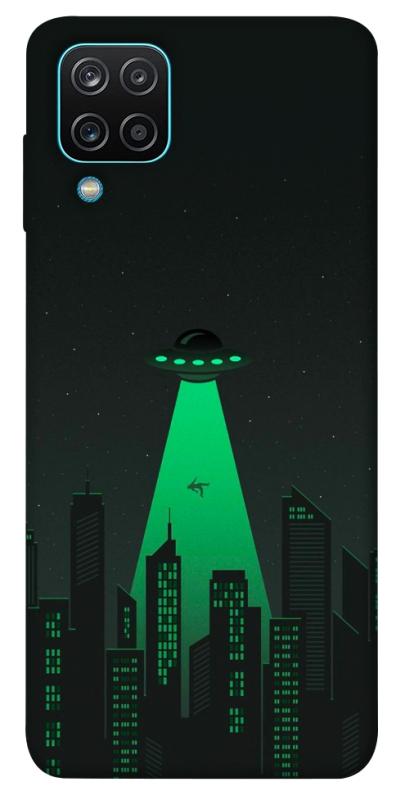 Чехол itsPrint Green ufo для Samsung Galaxy A12, космос, купить оптом с доставкой