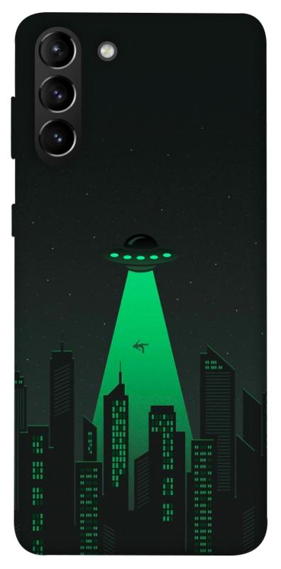 Чехол itsPrint Green ufo для Samsung Galaxy S21+, космос, купить оптом с доставкой