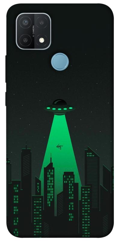 Чехол itsPrint Green ufo для Oppo A15s / A15, космос, купить оптом с доставкой