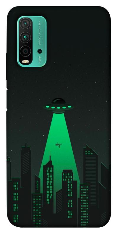 Чехол itsPrint Green ufo для Xiaomi Redmi Note 9 4G / Redmi 9 Power / Redmi 9T, космос, купить оптом с доставкой