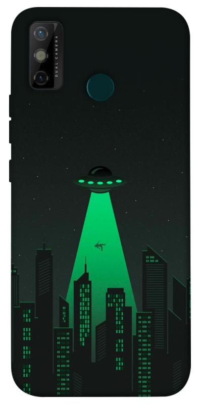 Чехол itsPrint Green ufo для TECNO Spark 6 Go, космос, купить оптом с доставкой