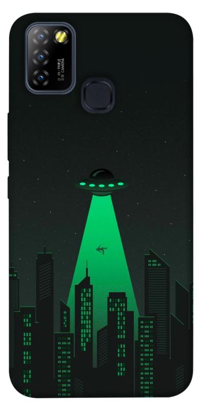 Чехол itsPrint Green ufo для Infinix Hot 10 Lite, космос, купить оптом с доставкой