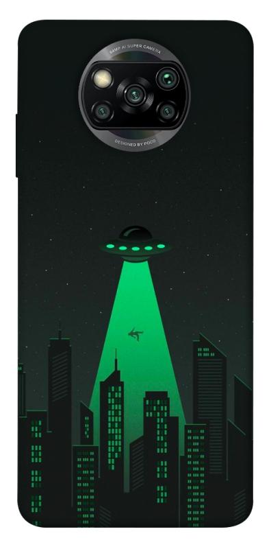 Чехол itsPrint Green ufo для Xiaomi Poco X3 NFC / Poco X3 Pro, космос, купить оптом с доставкой