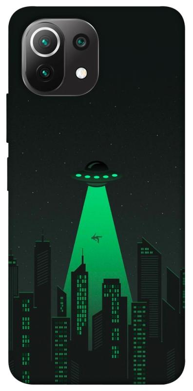 Чехол itsPrint Green ufo для Xiaomi Mi 11 Lite, космос, купить оптом с доставкой