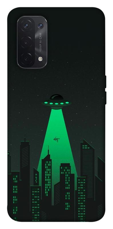 Чехол itsPrint Green ufo для Oppo A54 4G, космос, купить оптом с доставкой
