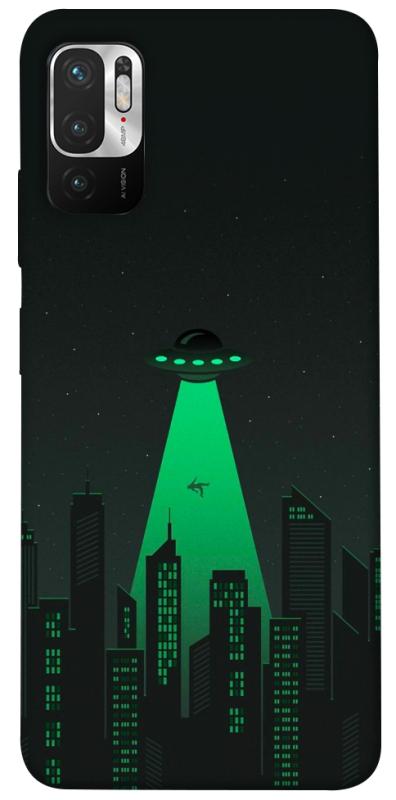 Чехол itsPrint Green ufo для Xiaomi Redmi Note 10 5G, космос, купить оптом с доставкой