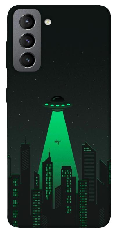 Чехол itsPrint Green ufo для Samsung Galaxy S21 FE, космос, купить оптом с доставкой