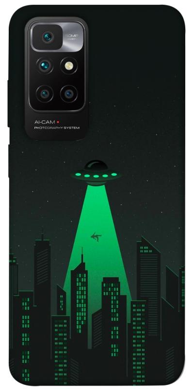 Чехол itsPrint Green ufo для Xiaomi Redmi 10, космос, купить оптом с доставкой