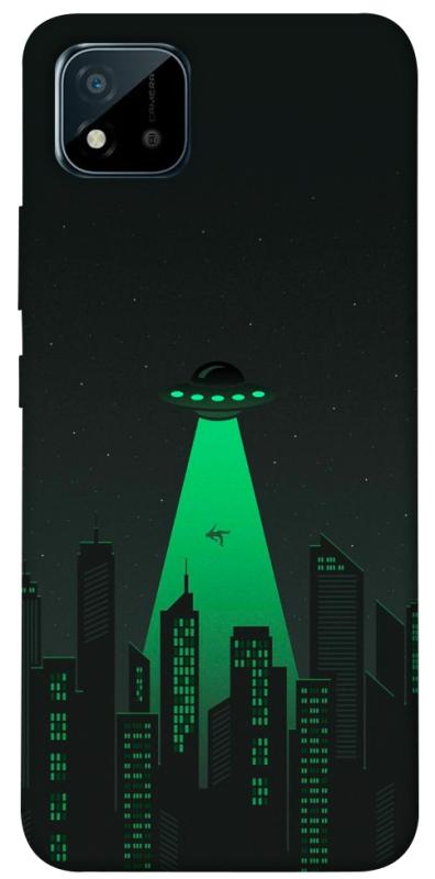 Чехол itsPrint Green ufo для Realme C11 (2021), космос, купить оптом с доставкой
