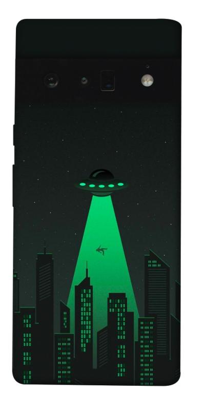 Чехол itsPrint Green ufo для Google Pixel 6 Pro, космос, купить оптом с доставкой