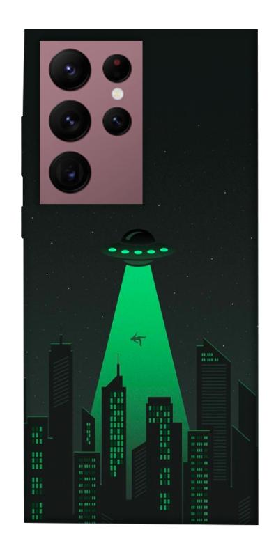 Чехол itsPrint Green ufo для Samsung Galaxy S22 Ultra, космос, купить оптом с доставкой
