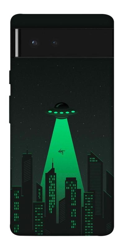 Чехол itsPrint Green ufo для Google Pixel 6, космос, купить оптом с доставкой