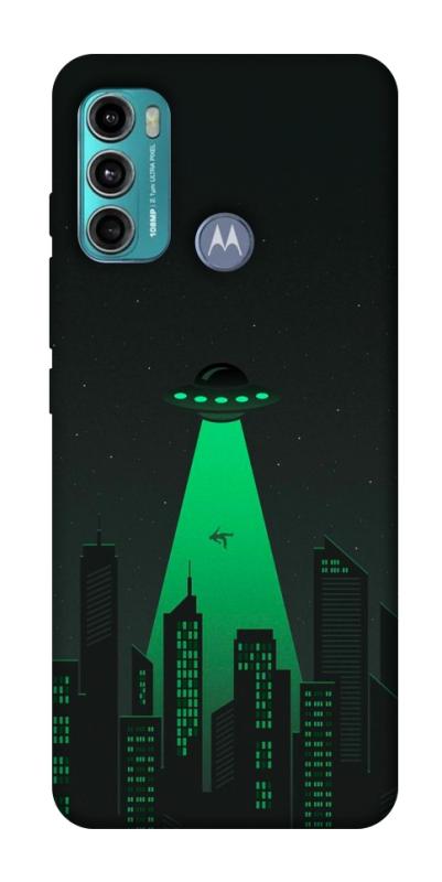 Чохол itsPrint Green ufo для Motorola Moto G60, космос, купити оптом з доставкою