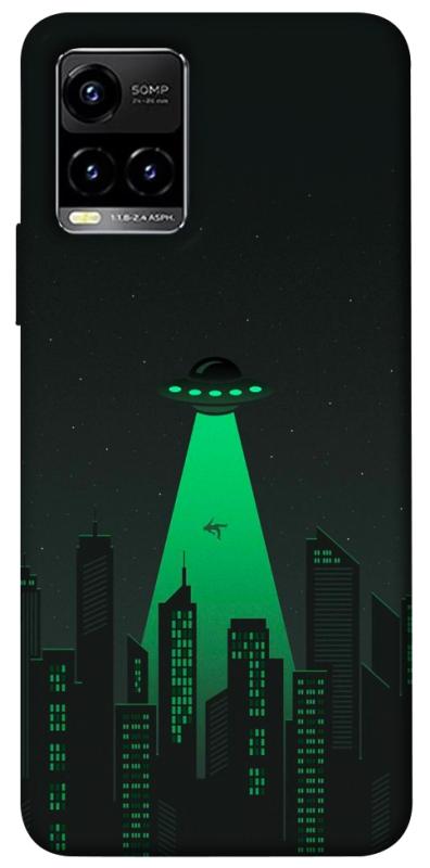 Чехол itsPrint Green ufo для Vivo Y21 / Y33s, космос, купить оптом с доставкой