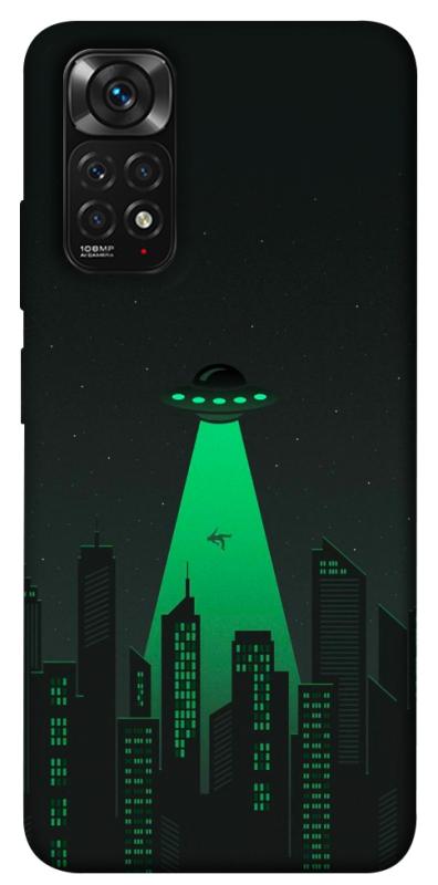 Чехол itsPrint Green ufo для Xiaomi Redmi Note 11 (Global) / Note 11S, космос, купить оптом с доставкой