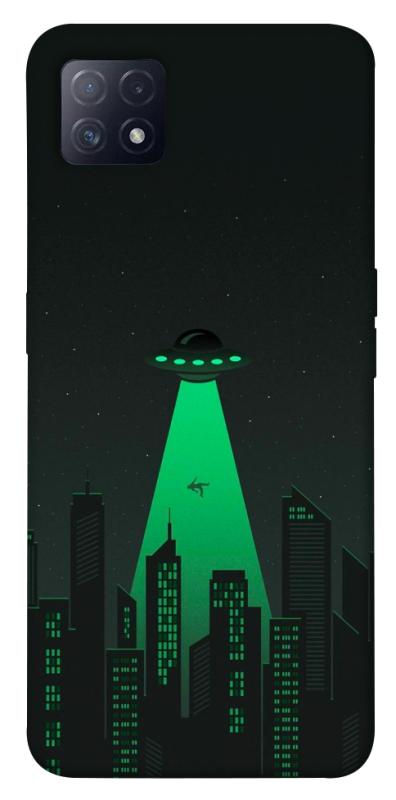 Чехол itsPrint Green ufo для Oppo A72 5G / A73 5G, космос, купить оптом с доставкой