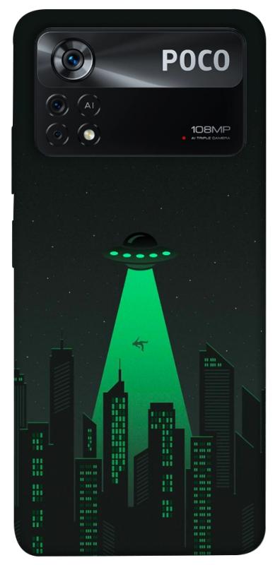 Чехол itsPrint Green ufo для Xiaomi Poco X4 Pro 5G, космос, купить оптом с доставкой