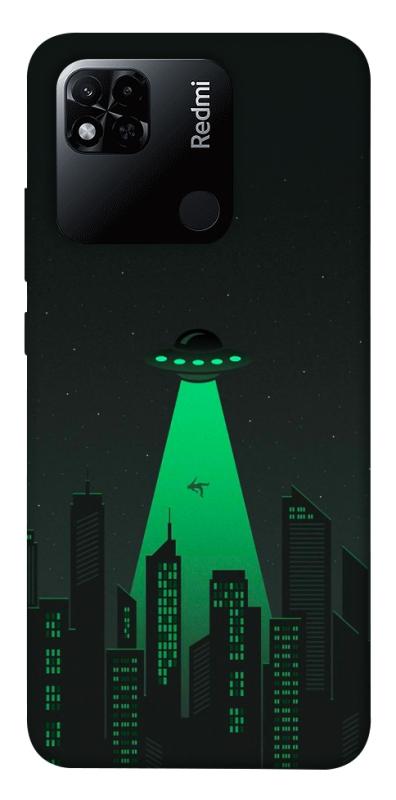 Чехол itsPrint Green ufo для Xiaomi Redmi 10A, космос, купить оптом с доставкой