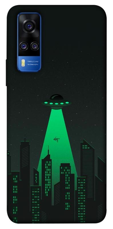 Чехол itsPrint Green ufo для Vivo Y51a, космос, купить оптом с доставкой