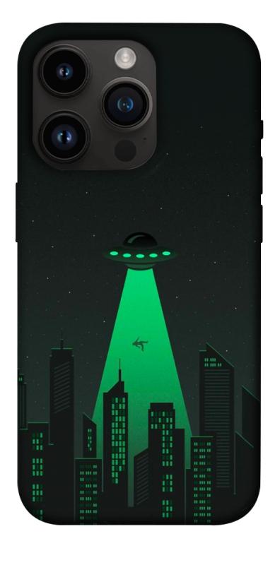 Чехол itsPrint Green ufo для Apple iPhone 14 Pro (6.1"), космос, купить оптом с доставкой
