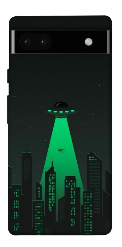 Чехол itsPrint Green ufo для Google Pixel 6a, космос, купить оптом с доставкой