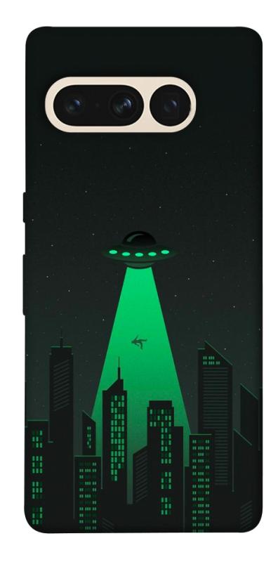 Чехол itsPrint Green ufo для Google Pixel 7 Pro, космос, купить оптом с доставкой